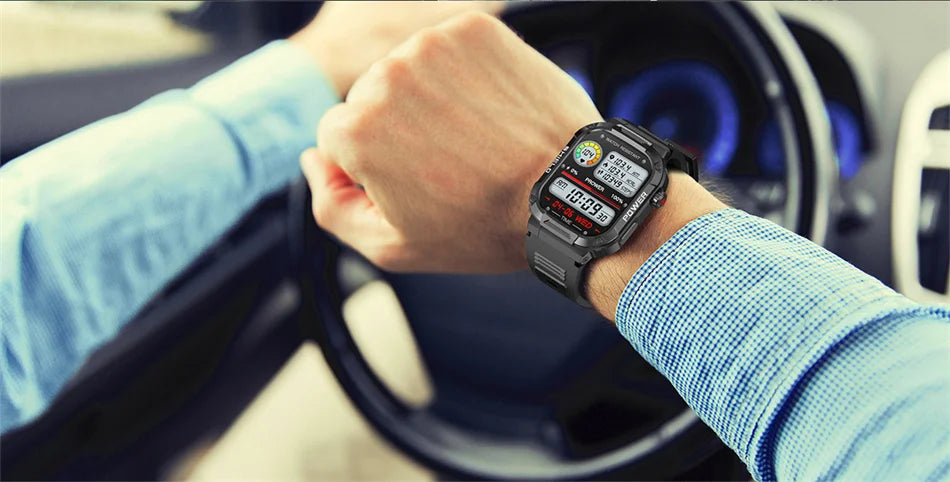 2025 New For Xiaomi Military Smart Watch Men Waterproof Outdoor Sports Fitness Tracker Health Monitor 2.10" BT Call Smartwatch