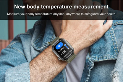 2025 New For Xiaomi Military Smart Watch Men Waterproof Outdoor Sports Fitness Tracker Health Monitor 2.10" BT Call Smartwatch